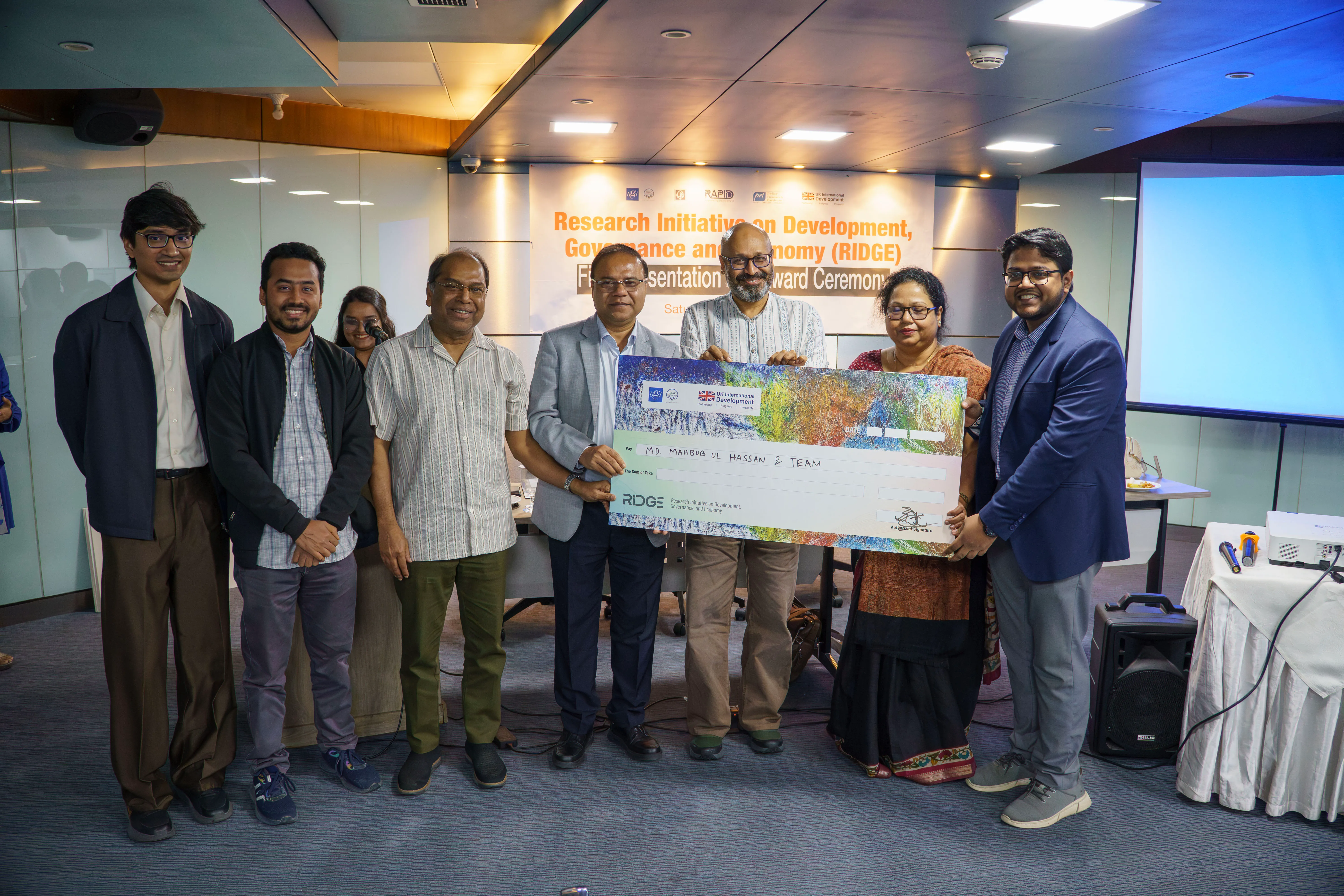 RIDGE Final Presentation and Award Recognition